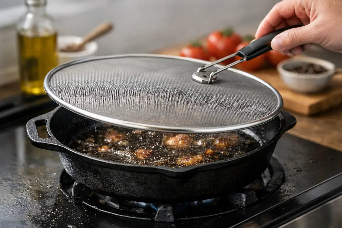 Best Splatter Screen for Cast Iron Skillets - Classy Cajuns