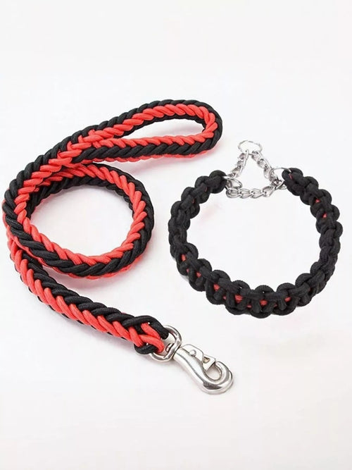 2 Piece Braided Rope Pet Leash with Metal Clasp - Classy Cajuns