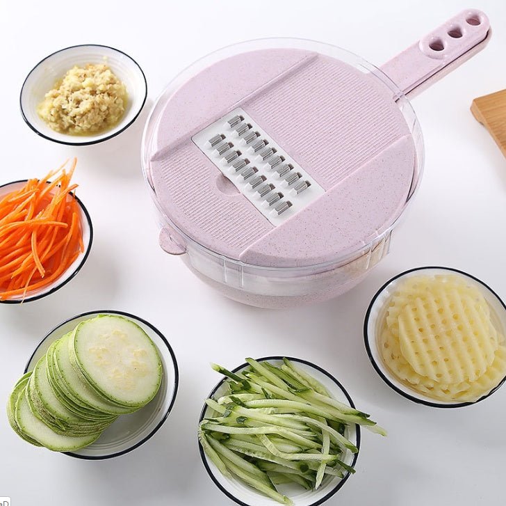 8-in-1 Mandoline Vegetable Slicer – professional Cajun prep tool for julienne, waffle cuts and Louisiana vegetable prep – view 12