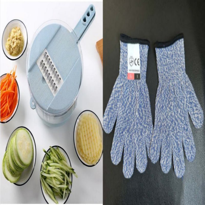 8-in-1 Mandoline Vegetable Slicer – professional Cajun prep tool for julienne, waffle cuts and Louisiana vegetable prep – view 11