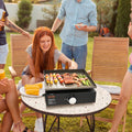 Commercial Griddle, 16.9' Heavy Duty Manual Flat Top Griddle, Countertop Gas Grill With Non-Stick Cooking Plate, Steel LPG Gas Griddle, 1-Burner Restaurant Portable Grill - 13,000 BTU - Classy Cajuns