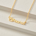 Dog Name Necklace, Cat Mom Gift, Pet Paw Necklace, Pet Lover Gift