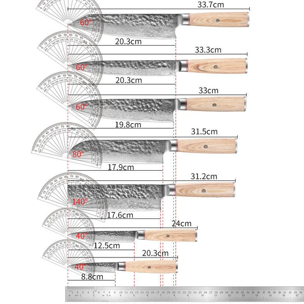 Damascus Steel Hand Kitchen Knife - Classy Cajuns