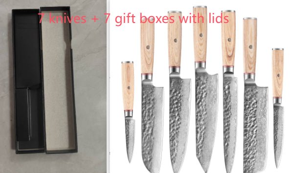 Bayou Blade Damascus Chef Knife – premium hand-forged kitchen knife for Cajun cooking, high-carbon steel blade – view 5