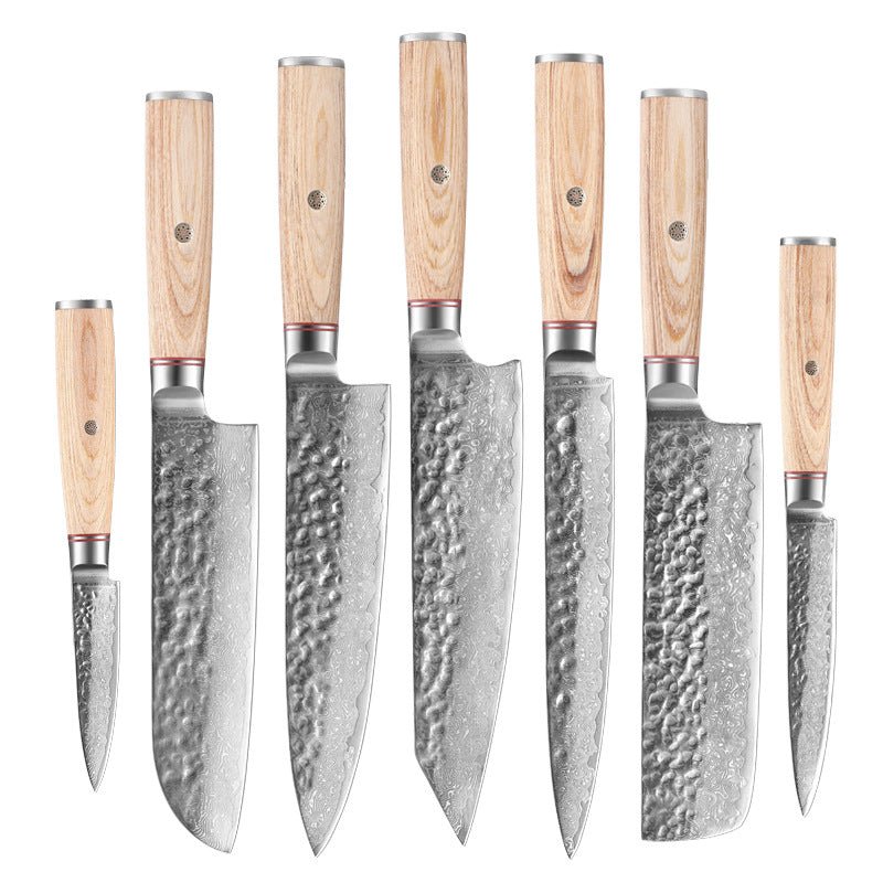 Bayou Blade Damascus Chef Knife – premium hand-forged kitchen knife for Cajun cooking, high-carbon steel blade – view 3