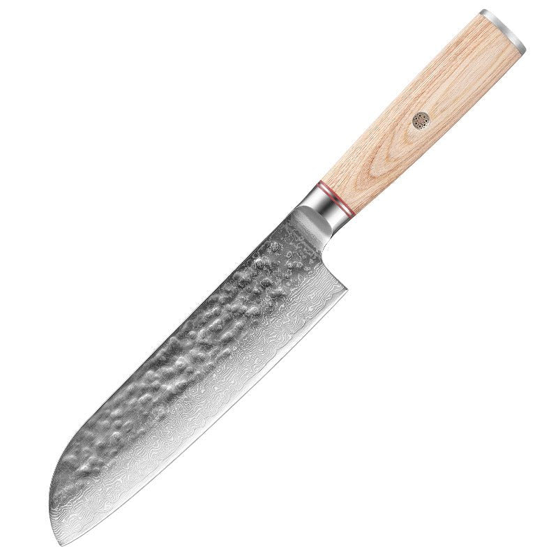 Bayou Blade Damascus Chef Knife – premium hand-forged kitchen knife for Cajun cooking, high-carbon steel blade – view 4