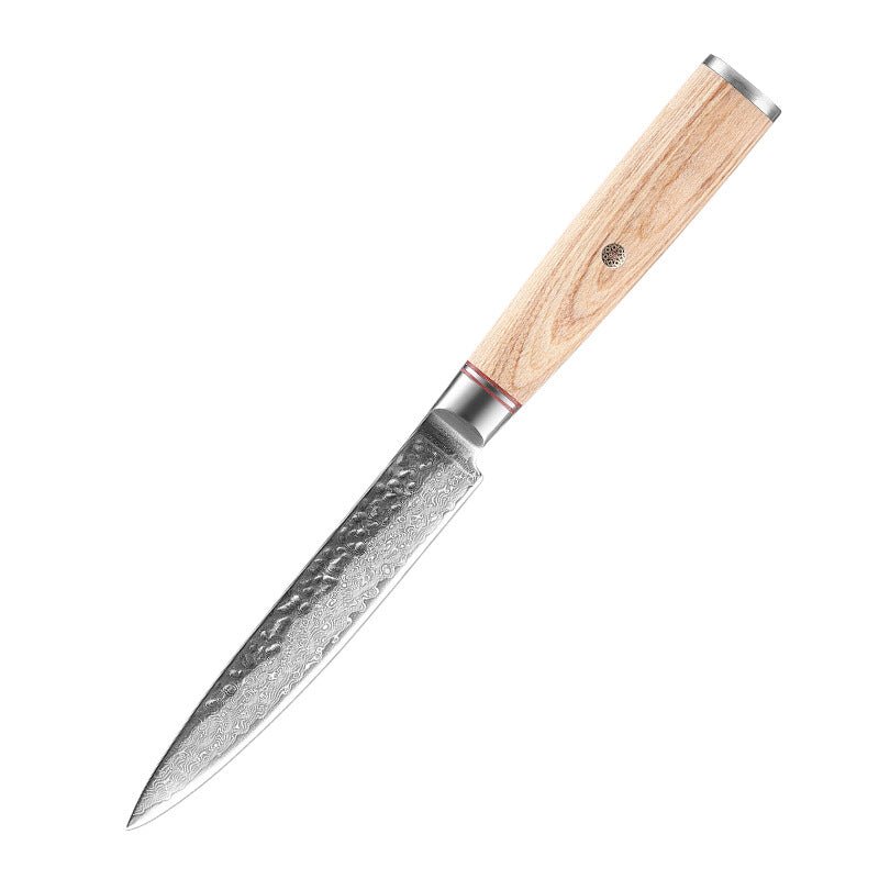 Bayou Blade Damascus Chef Knife – premium hand-forged kitchen knife for Cajun cooking, high-carbon steel blade – view 6