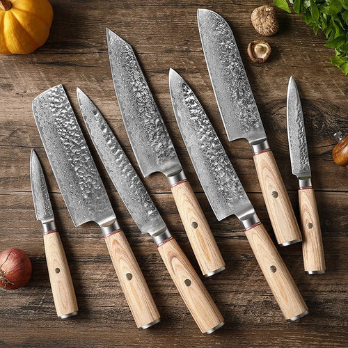 Damascus Steel Hand Kitchen Knife - Classy Cajuns