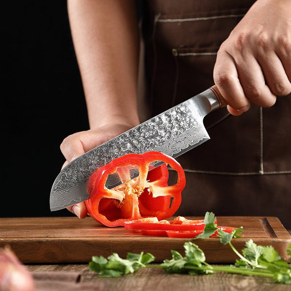 Damascus Steel Hand Kitchen Knife - Classy Cajuns