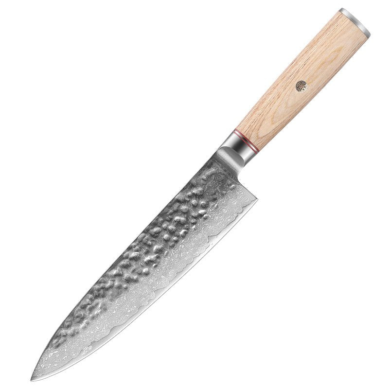 Bayou Blade Damascus Chef Knife – premium hand-forged kitchen knife for Cajun cooking, high-carbon steel blade – view 12