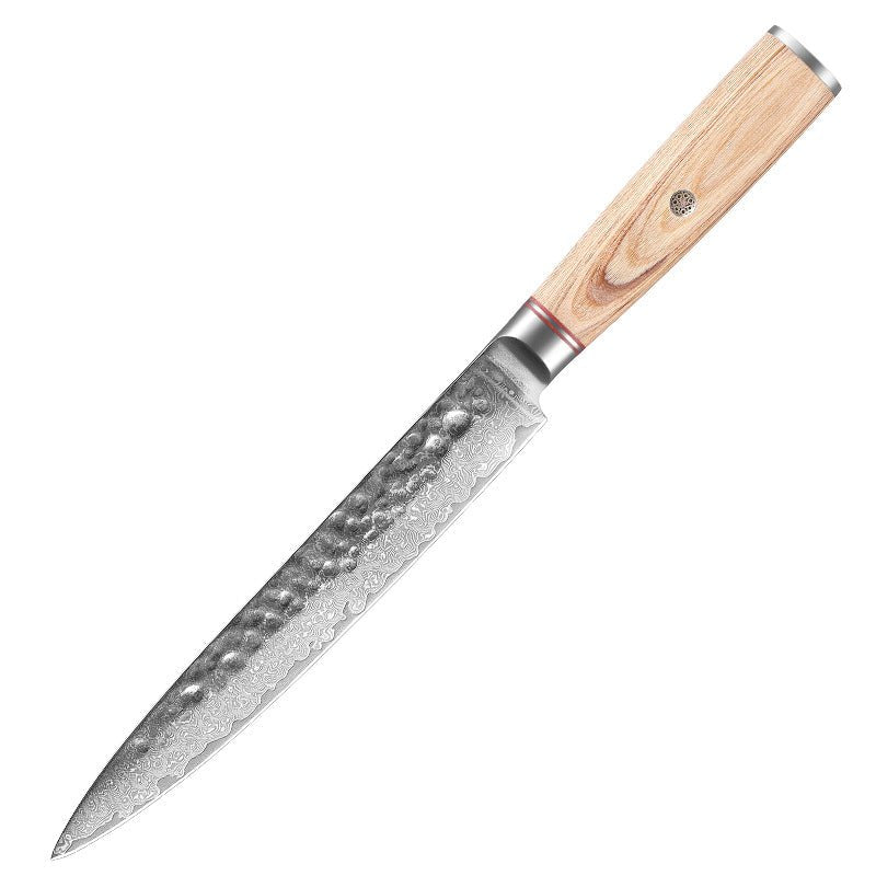 Bayou Blade Damascus Chef Knife – premium hand-forged kitchen knife for Cajun cooking, high-carbon steel blade – view 13
