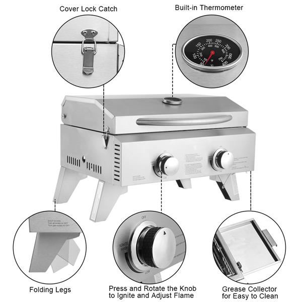 Stainless Steel Oven Gas Oven Double Row Double Head Small Oven