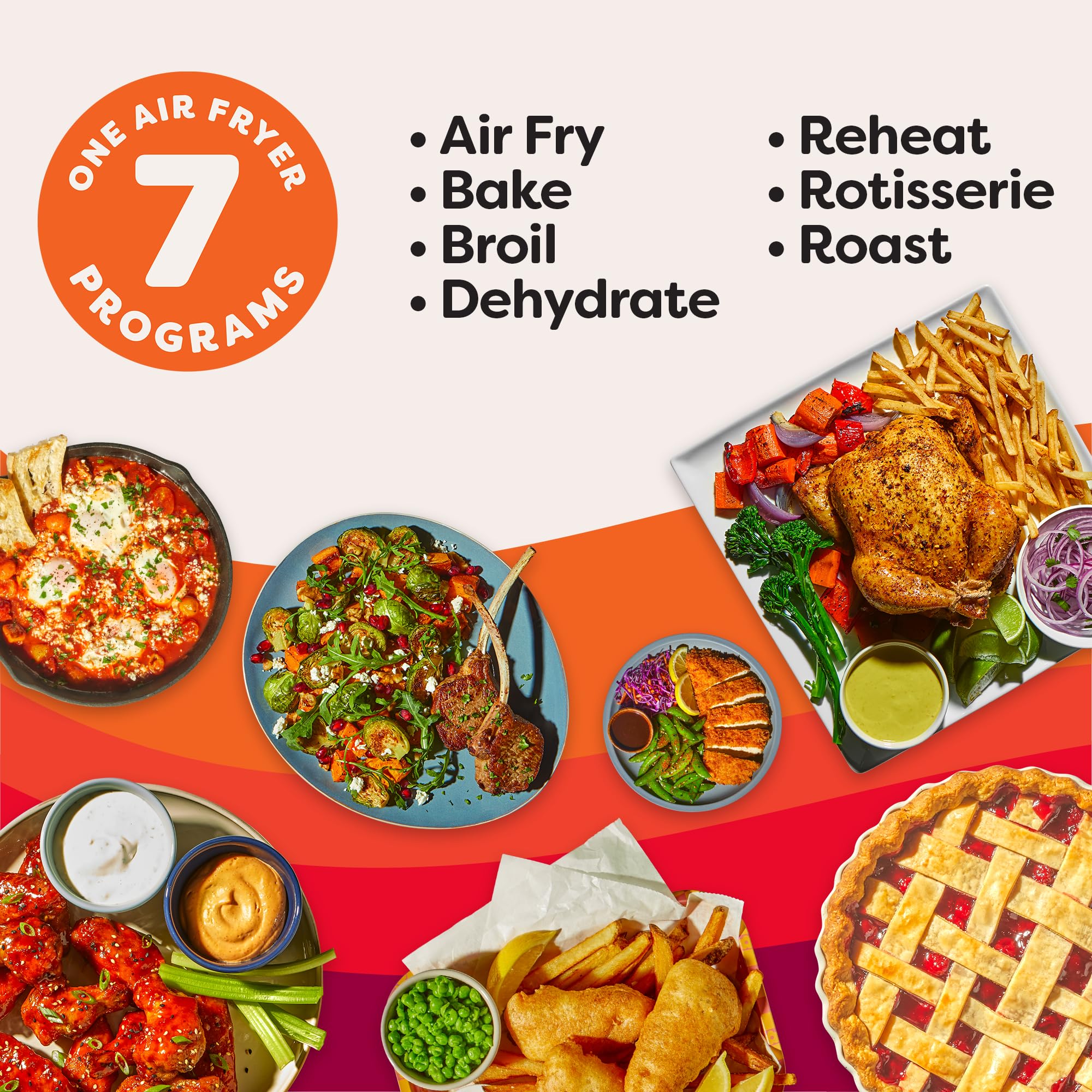 Instant Pot 10QT Air Fryer, 7-in-1 Functions with EvenCrisp Technology that Crisps, Broils, Bakes, Roasts, Dehydrates, Reheats & Rotisseries, Includes over 100 In-App Recipes, Stainless Steel - Classy Cajuns