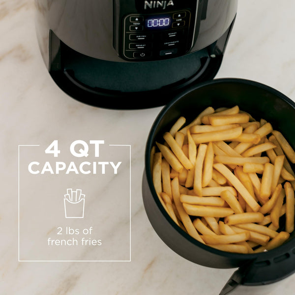 Ninja Air Fryer | 4 QT Capacity | 4-in-1 Roast, Crisp, Roast, Reheats, & Dehydrates | Dishwasher Safe Parts | 105°F-400°F | Includes 20 Easy & Healthy Recipes | 1550 watt | Grey | AF101 - Classy Cajuns