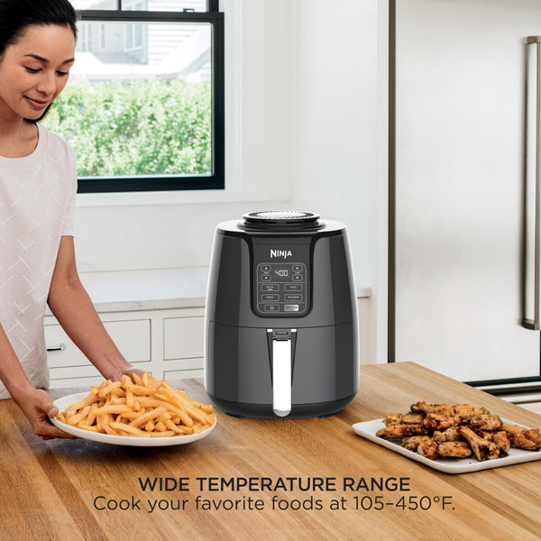 Ninja Air Fryer | 4 QT Capacity | 4-in-1 Roast, Crisp, Roast, Reheats, & Dehydrates | Dishwasher Safe Parts | 105°F-400°F | Includes 20 Easy & Healthy Recipes | 1550 watt | Grey | AF101 - Classy Cajuns