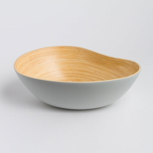 Handcrafted Bamboo Serving Bowl – sustainable Cajun entertainment bowl for salads, gumbo garnishes and Louisiana hosting – view 2