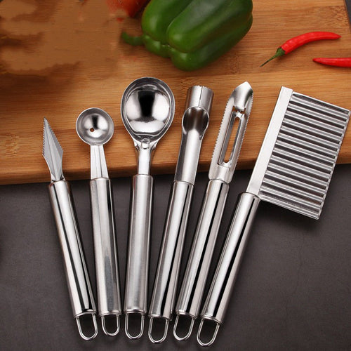 Stainless Steel Kitchen Tool Set – durable Cajun cooking utensils including ladles, tongs and turners for Louisiana recipes – view 1